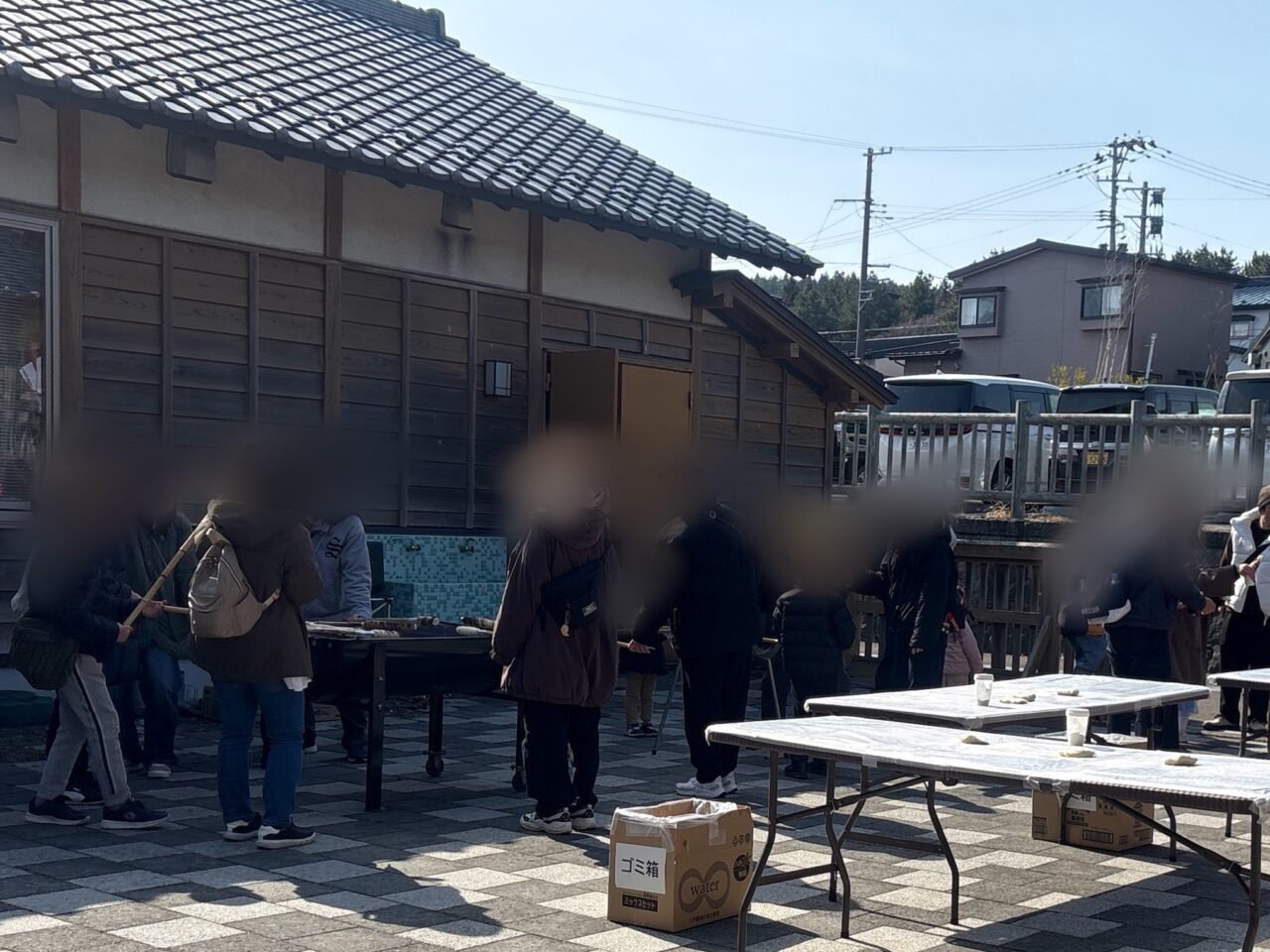 種差海岸で冬バルや棒パン焼き体験